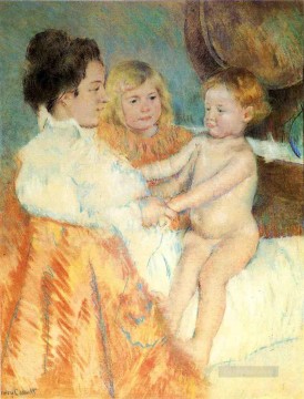 Madre Sara y el Bebé contraprueba madres hijos Mary Cassatt Pinturas al óleo
